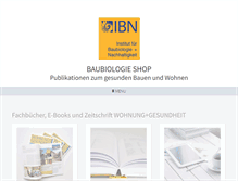 Tablet Screenshot of baubiologie-shop.de